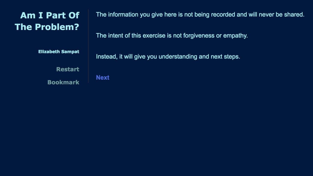 Am I Part of the Problem? screenshot 1