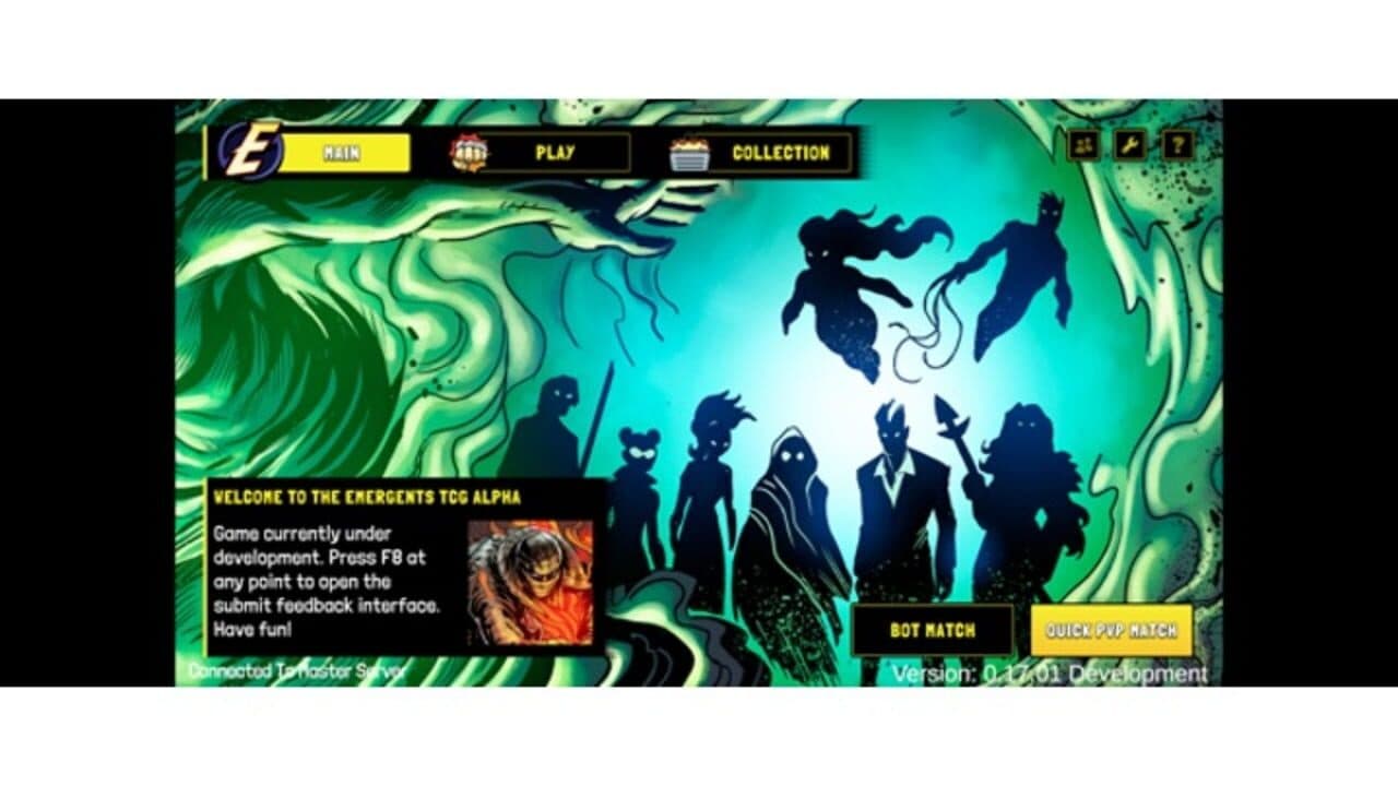 Emergents Trading Card Game screenshot 1