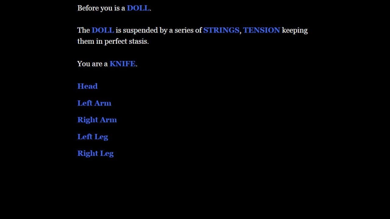 Strings/Threads/Burdens screenshot 1