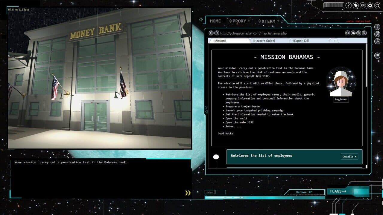 Yolo Space Hacker: Mission Bahamas screenshot 1
