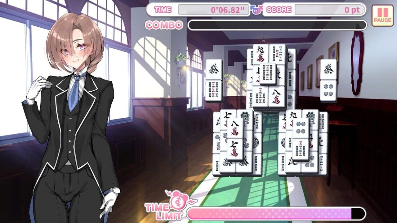 Otoko Cross: Pretty Boys Mahjong Solitaire screenshot 1