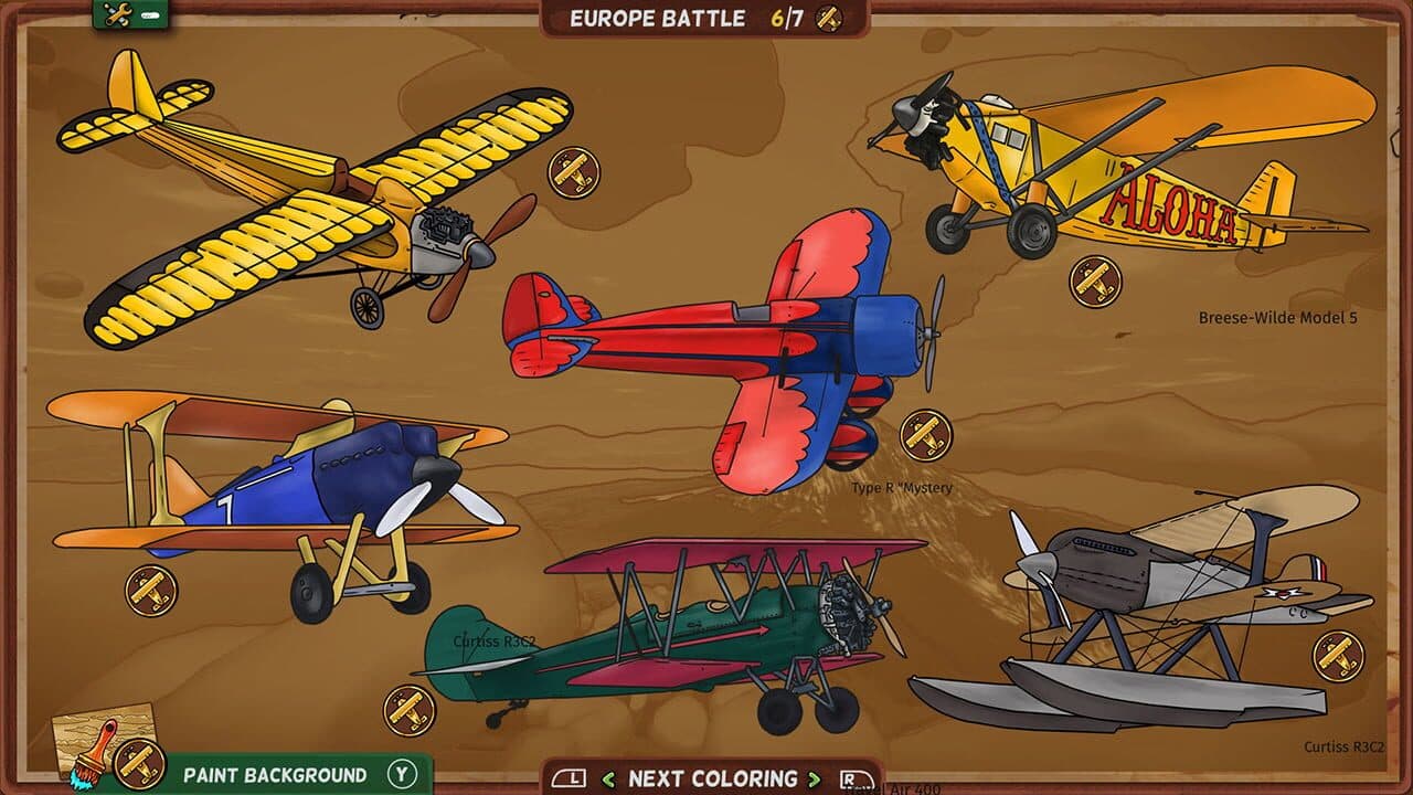 Red Wings: Coloring Planes - American Aces thumbnail 2