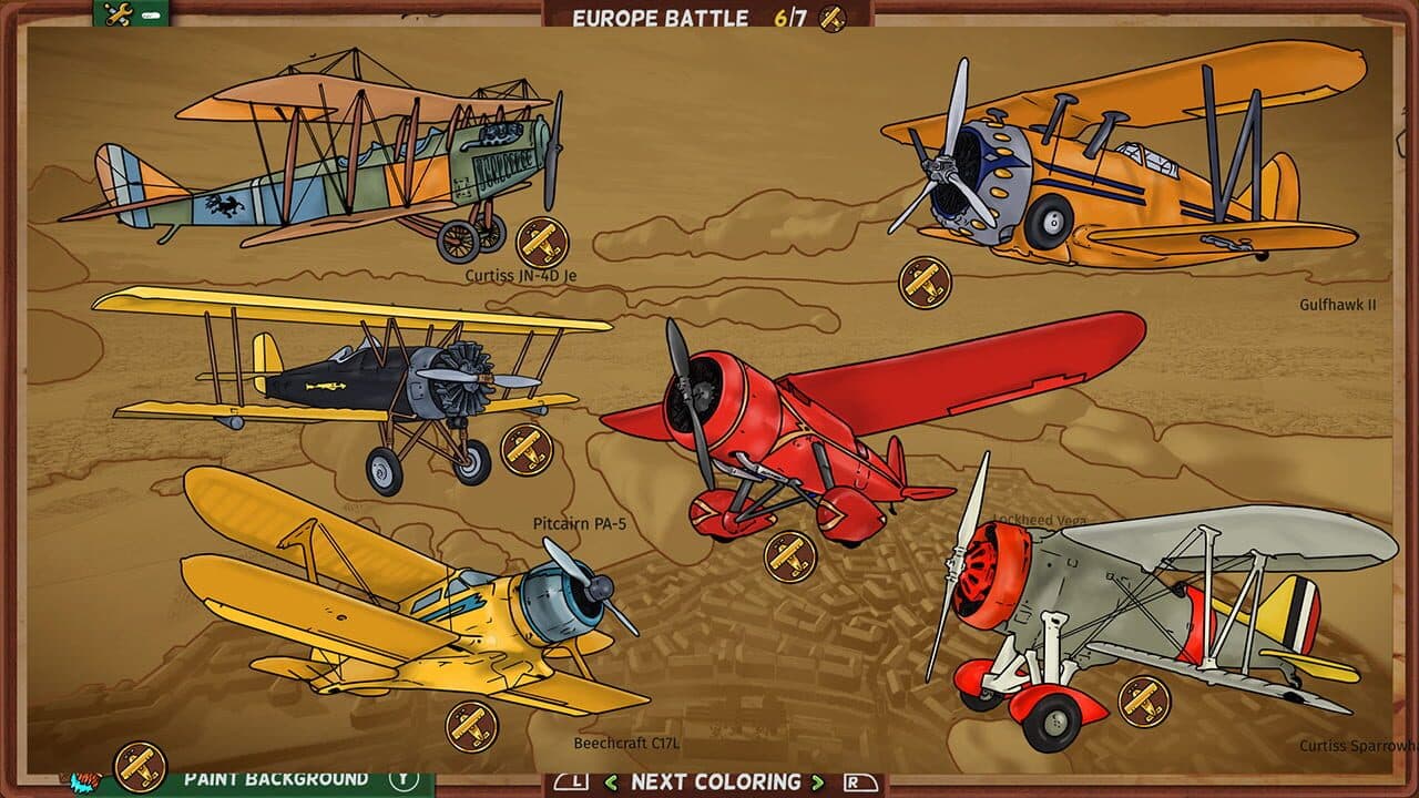 Red Wings: Coloring Planes - American Aces thumbnail 3
