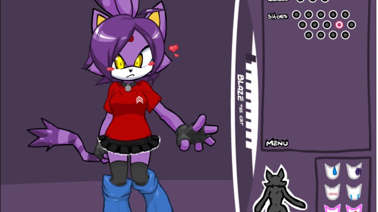 Blaze the Cat Dress Up thumbnail 2