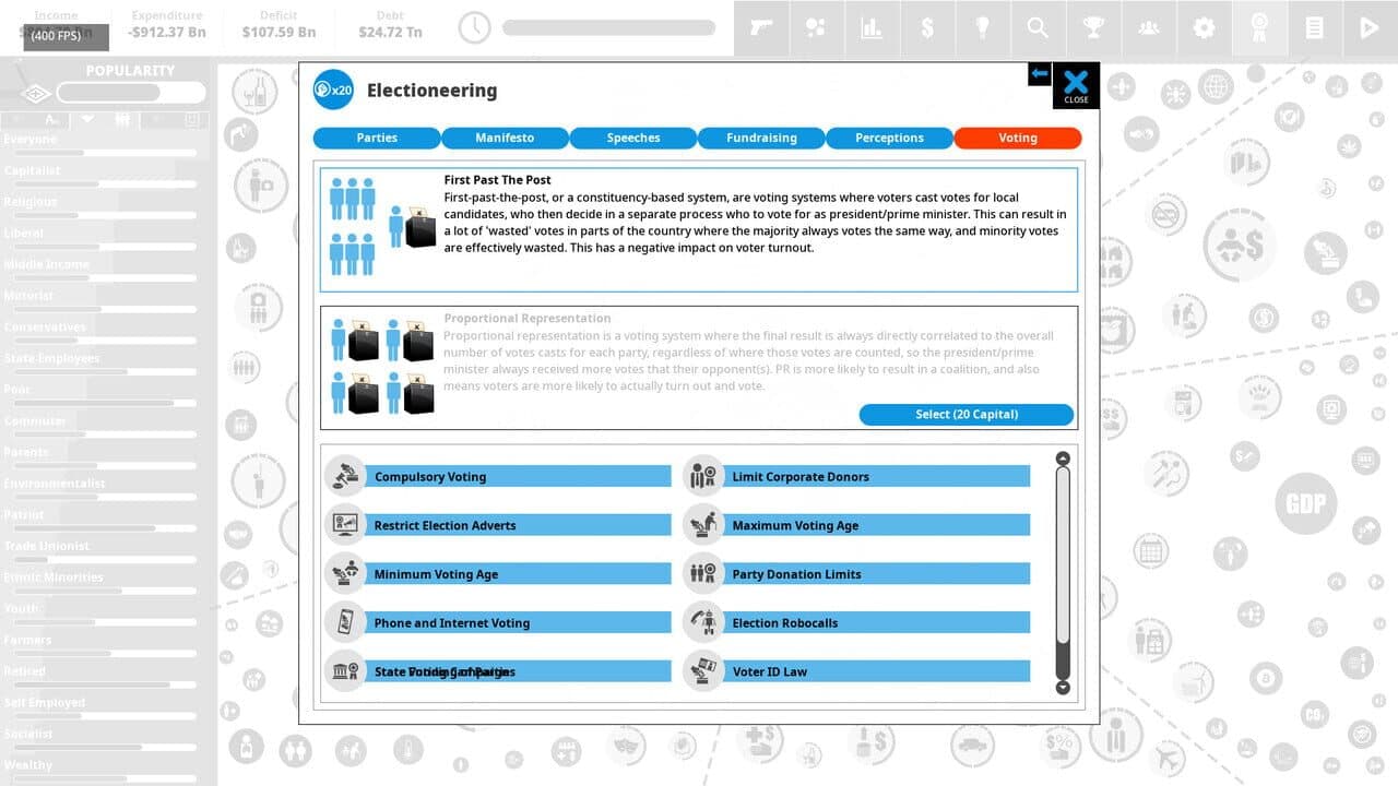 Democracy 4: Voting Systems thumbnail 3