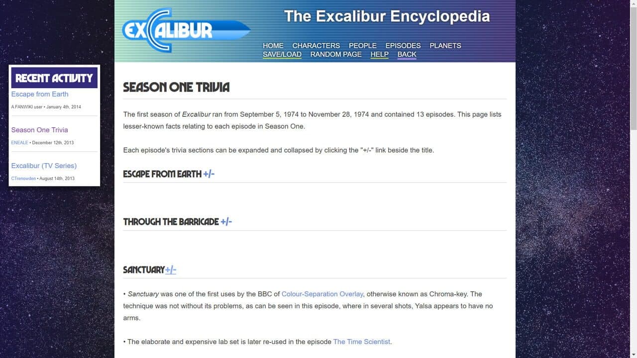 Excalibur screenshot 1