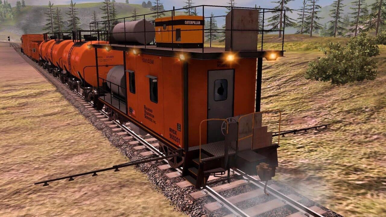Trainz Railroad Simulator 2022: RVSX Vegetation Control Train screenshot 1