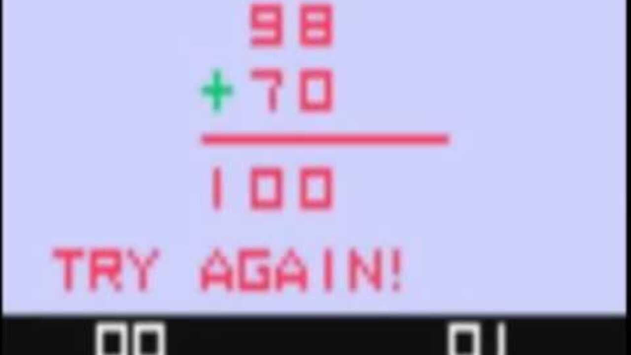 Videocart-6: Math Quiz I - Addition, Subtraction screenshot 1