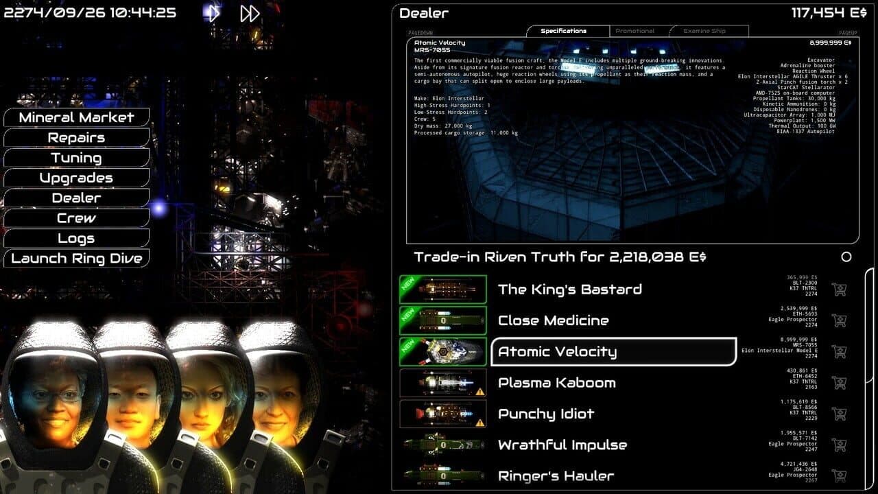 ΔV: Rings of Saturn - Space Furry Edition screenshot 1