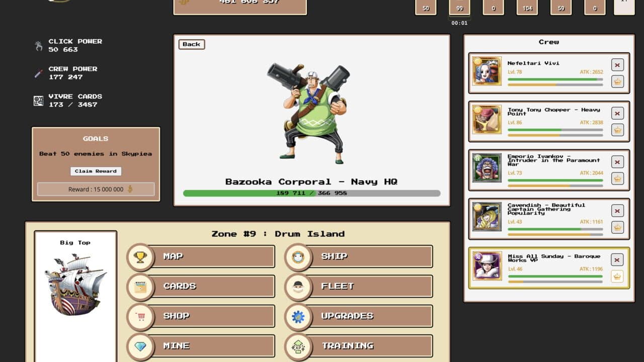 One Piece Clicker screenshot 1
