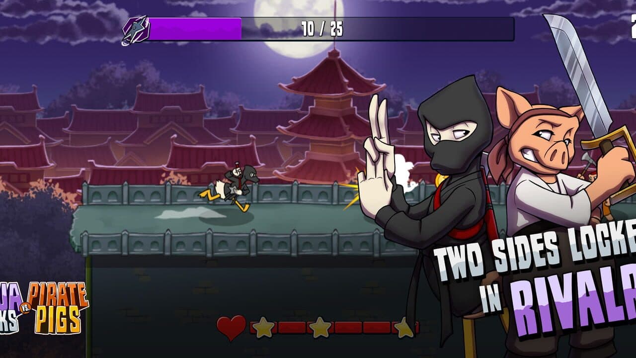 Ninja Ducks vs Pirate Pigs screenshot 1