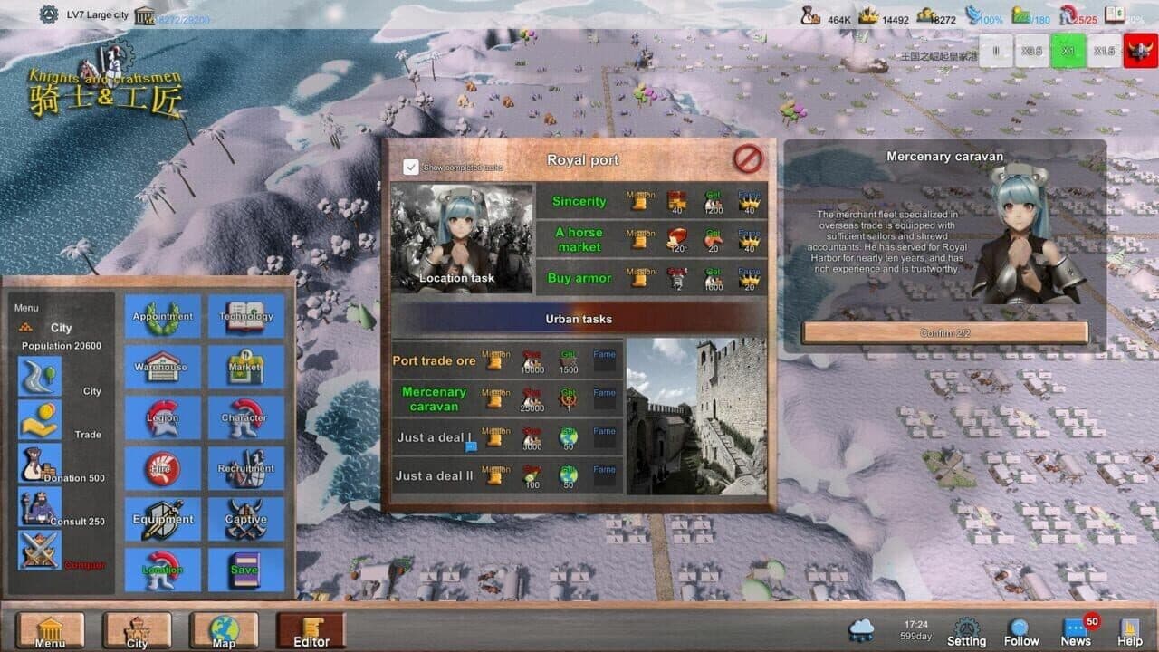 Knights and Craftsmen screenshot 1