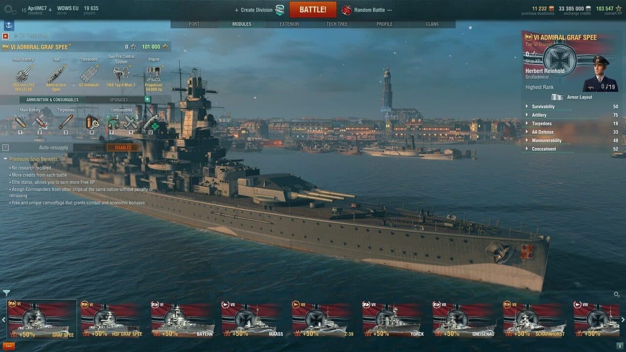World of Warships: Admiral Graf Spee Pack thumbnail 3