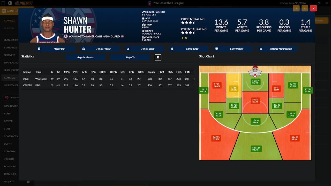 Draft Day Sports: Pro Basketball 2023 screenshot 1
