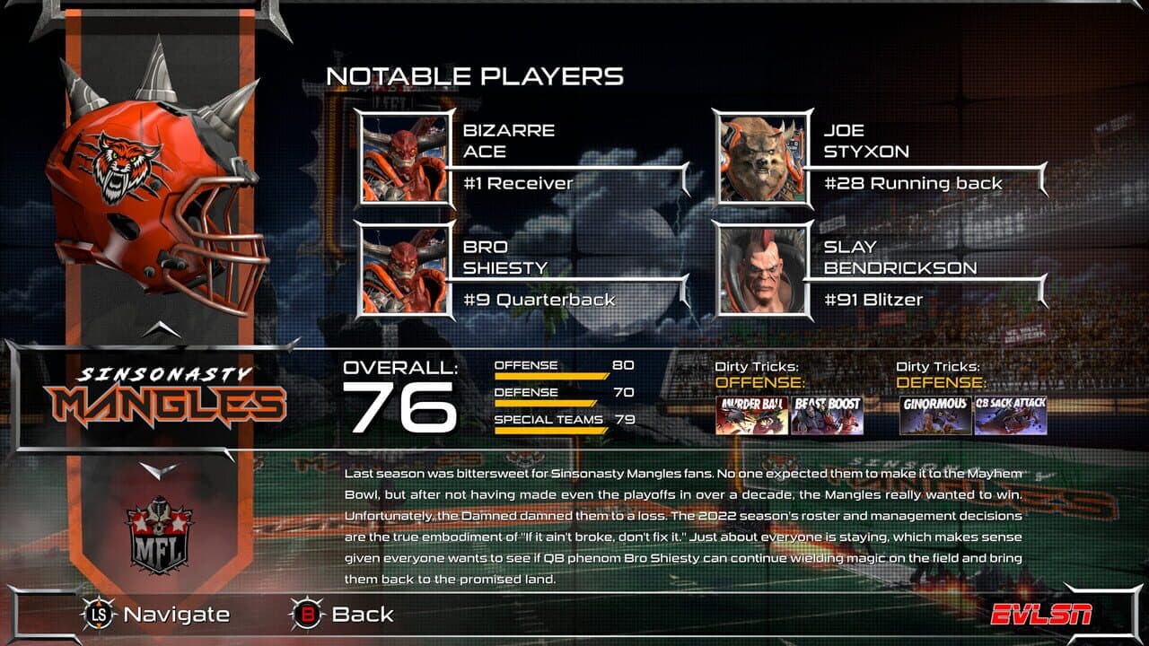 Mutant Football League: Sinsonasty Mangles thumbnail 10