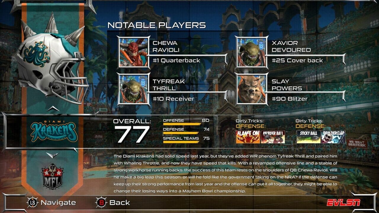 Mutant Football League: Diami Krakens thumbnail 2