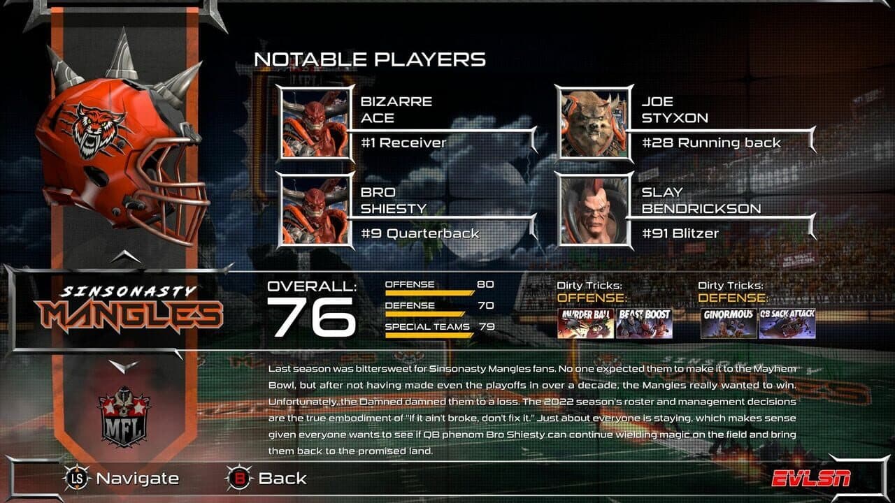Mutant Football League: Sinsonasty Mangles thumbnail 2