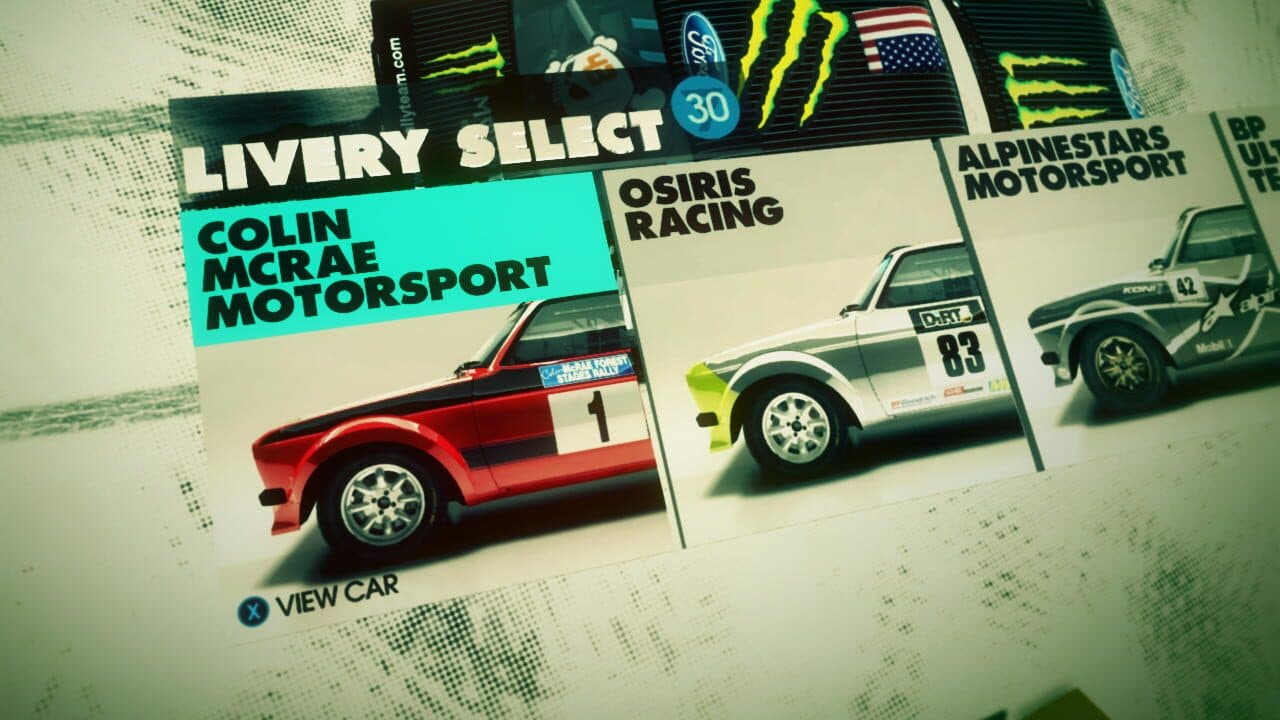 Dirt 3: Colin McRae Vision Charity Pack screenshot 1