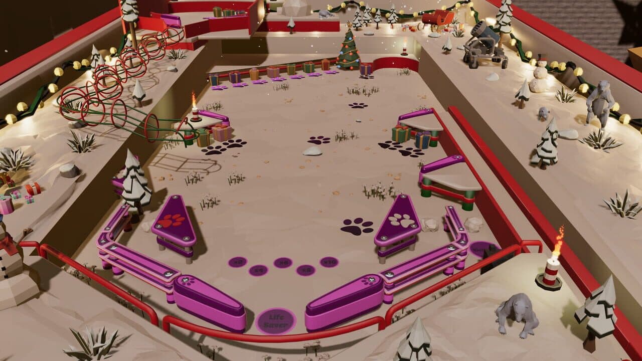 Roxy Raccoon's Pinball Panic: Christmas Carnage screenshot 1