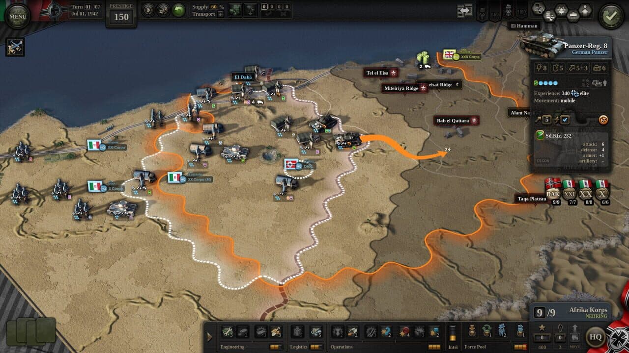 Unity of Command II: Desert Fox screenshot 1