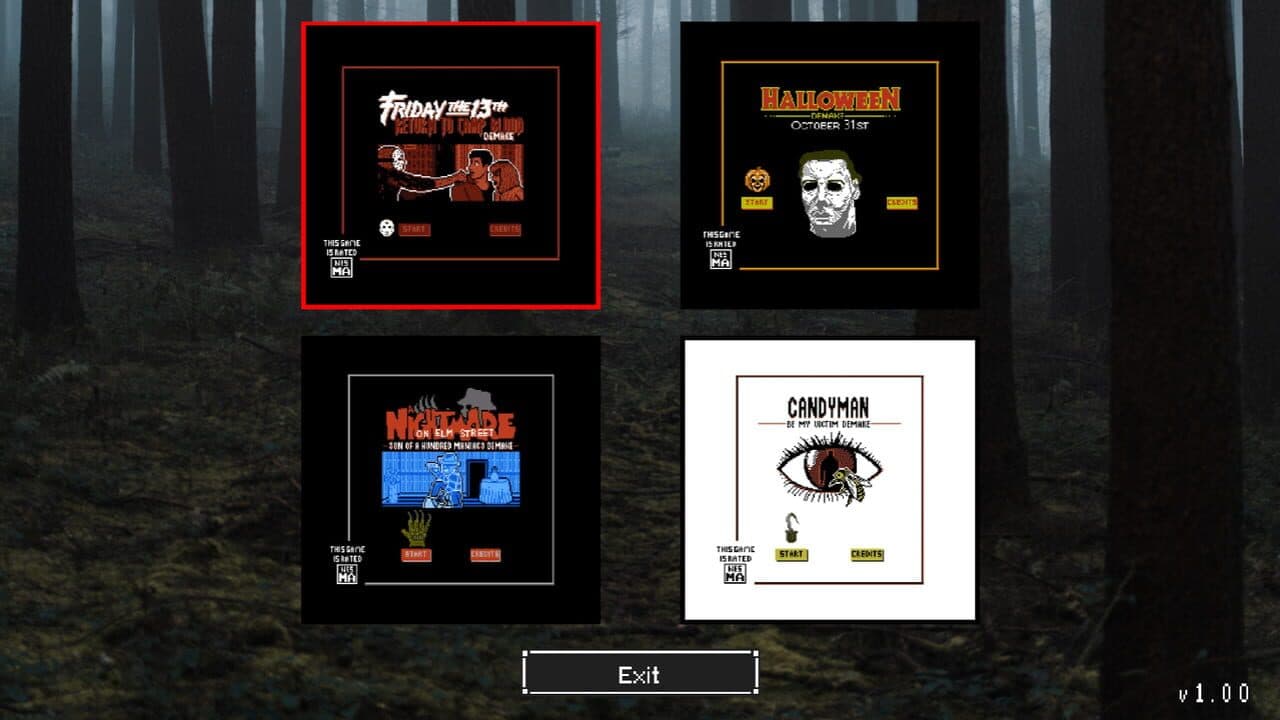 8-Bit Slasher 4-in-1 Horror Demakes screenshot 1