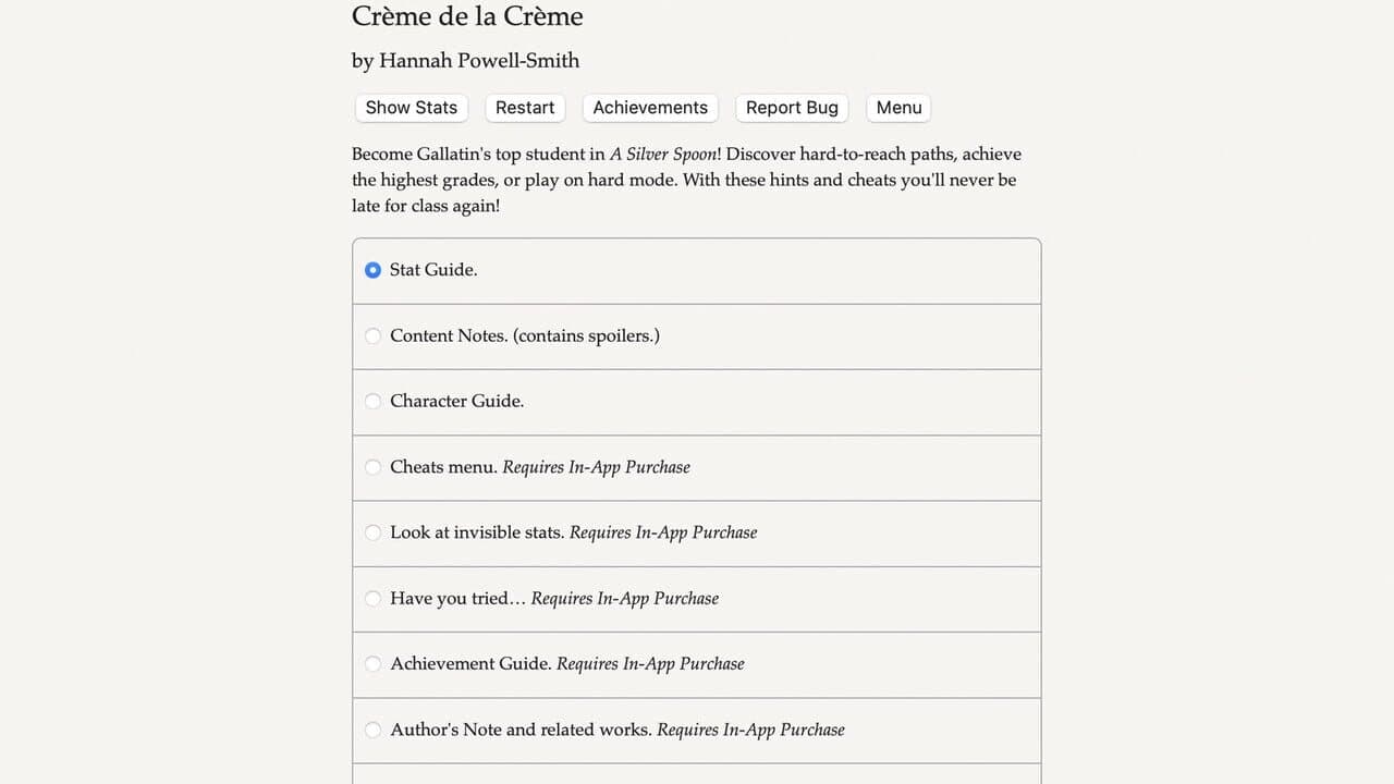 Creme de la Creme: A Silver Spoon screenshot 1