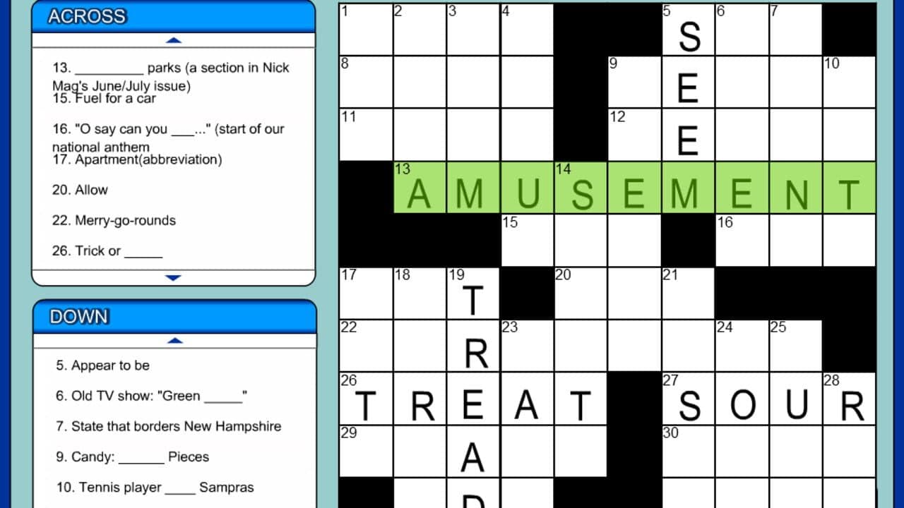 SpongeBob's Crossword screenshot 1