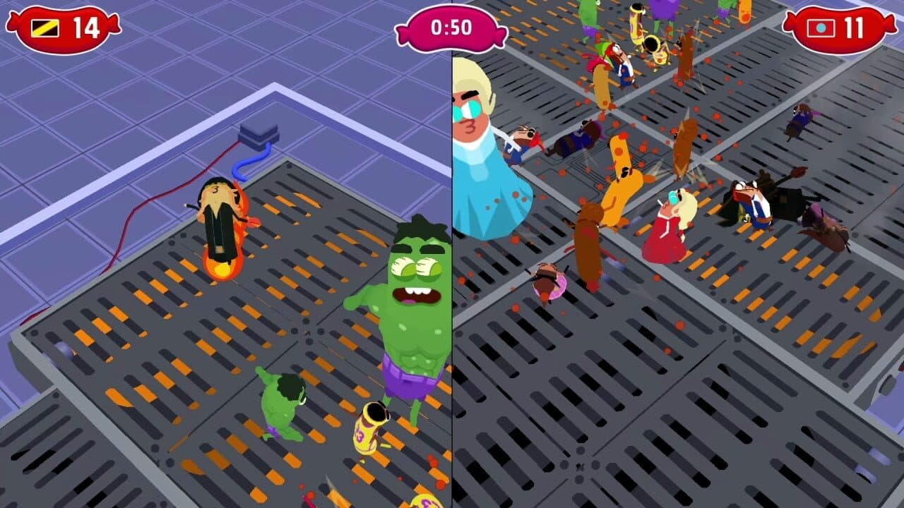 Sausage Wars: Burning Death screenshot 1