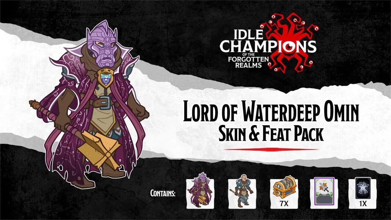 Idle Champions: Lord of Waterdeep Omin Skin & Feat Pack screenshot 1