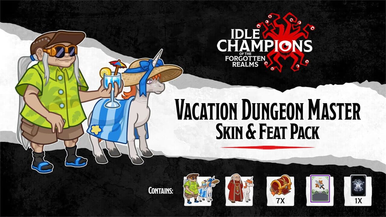 Idle Champions: Vacation Dungeon Master Skin & Feat Pack screenshot 1