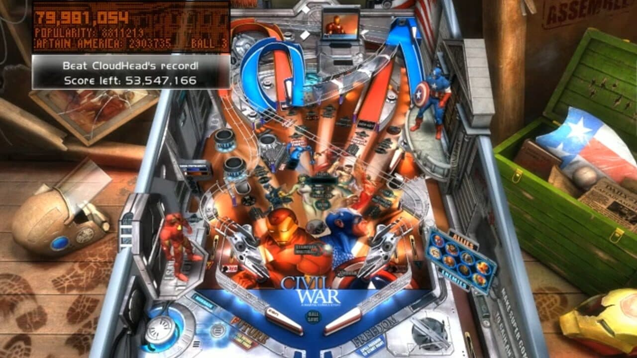 Pinball FX2: Marvel Civil War thumbnail 3