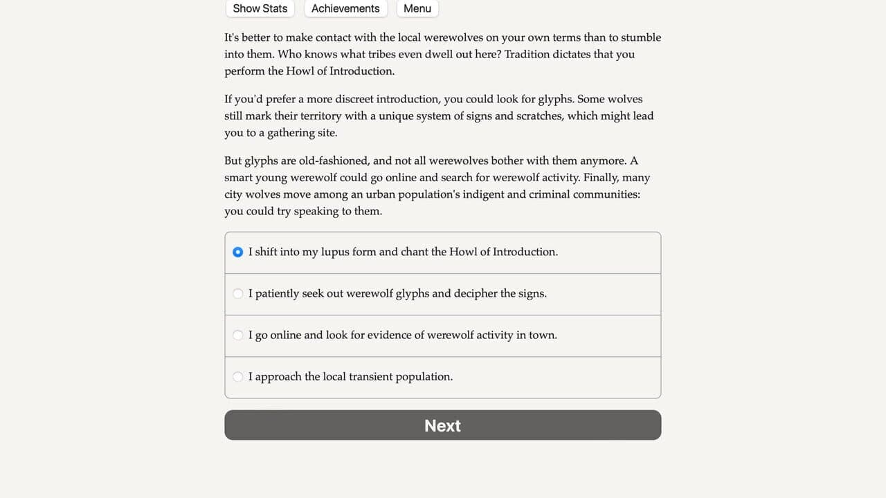 Werewolf: The Apocalypse - The Book of Hungry Names screenshot 1