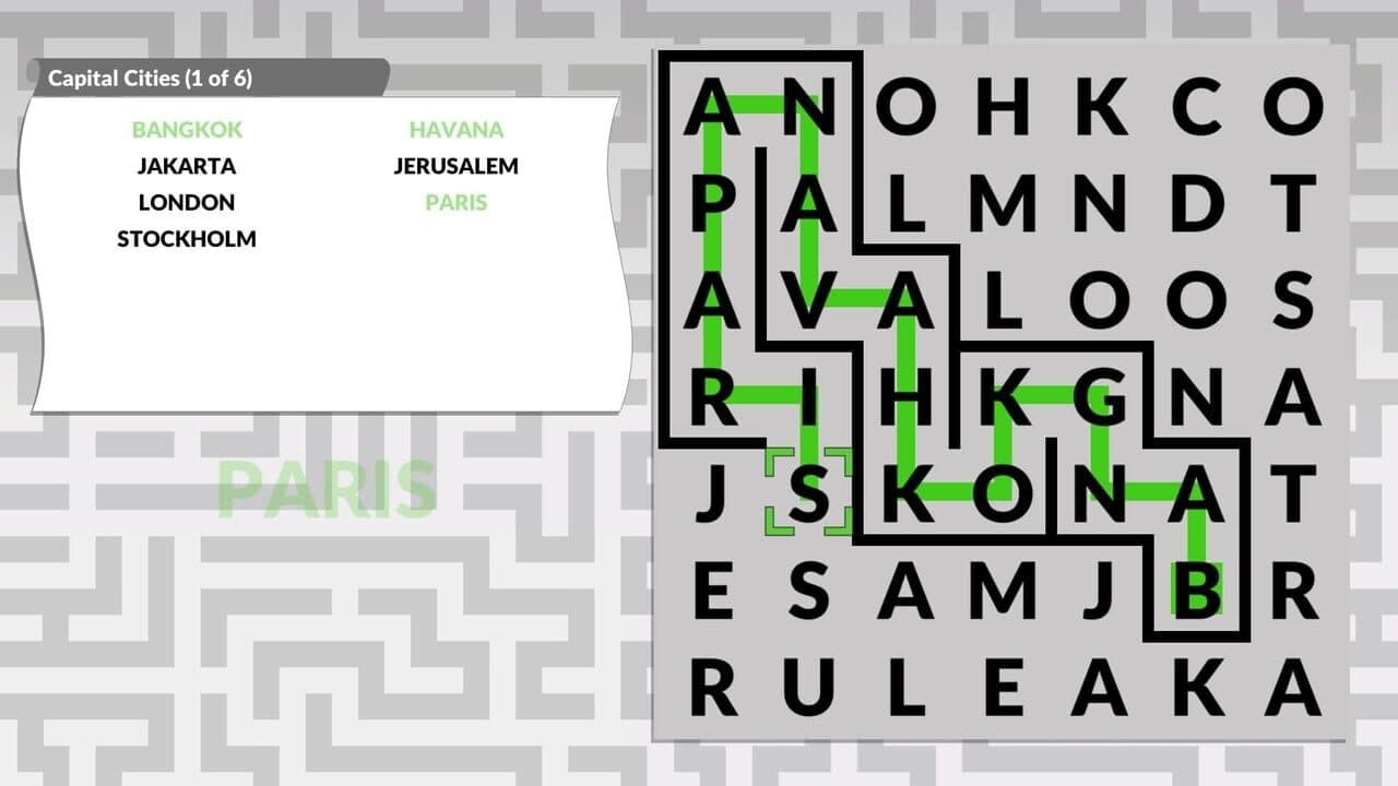 Word Maze by Powgi screenshot 1