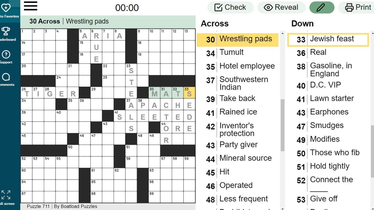 The Daily Crossword screenshot 1