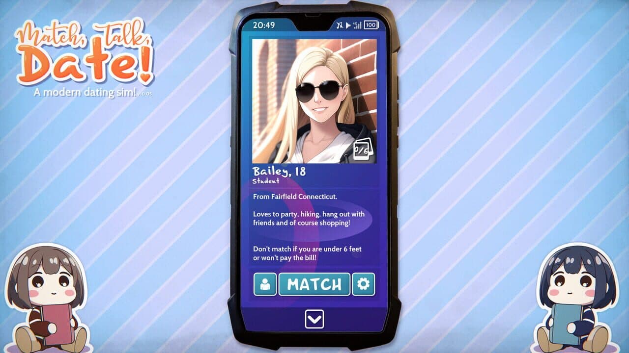 Match, Talk, Date!: A Modern Dating Sim! thumbnail 7
