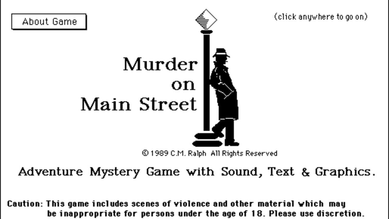 Murder on Mainstreet screenshot 1