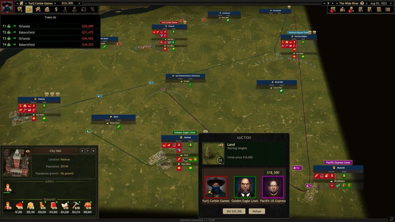 Railroad Corporation: Competitive Spirit DLC screenshot 1