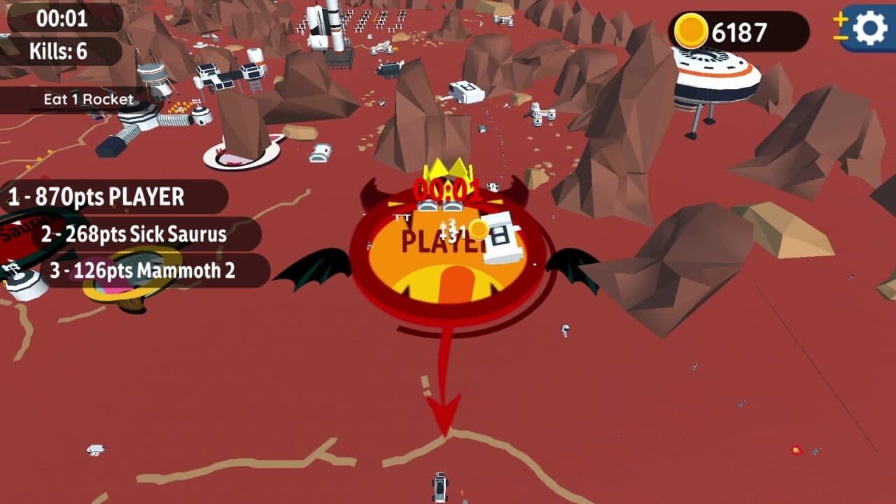 Hole io: Red Planet DLC screenshot 1