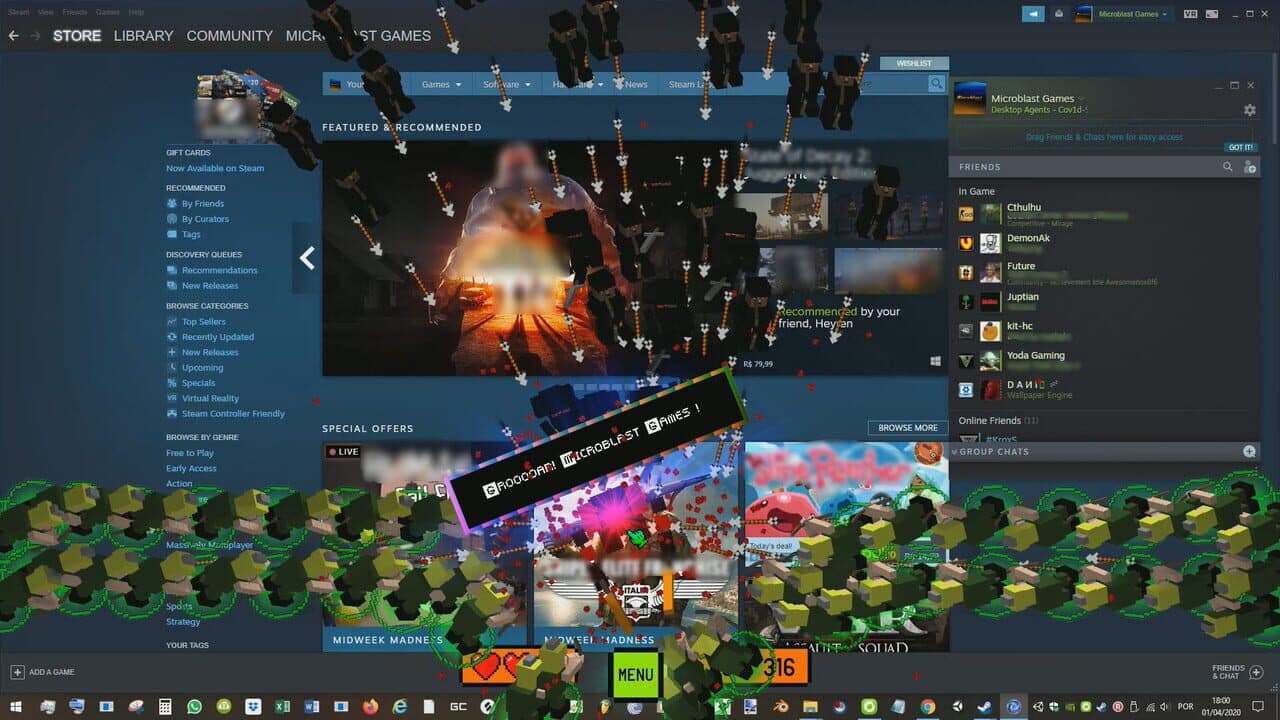 Desktop Agents: Covid-999 screenshot 1