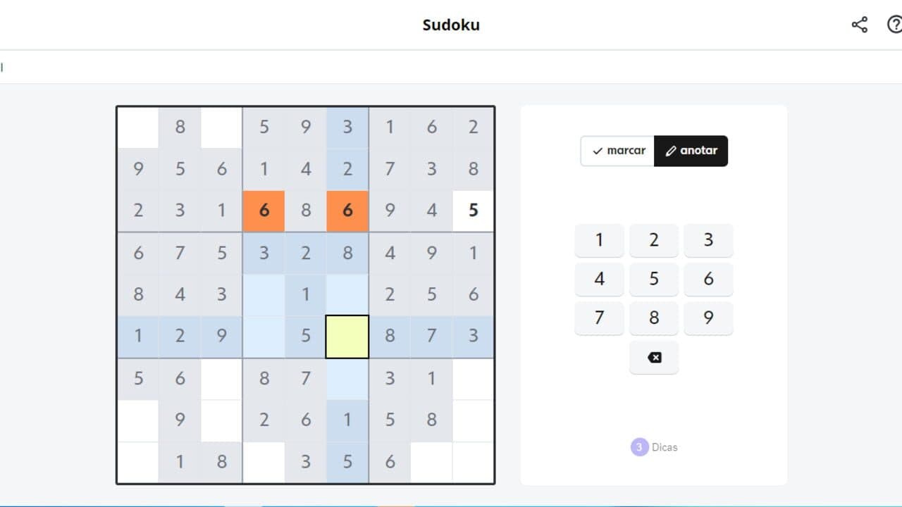 Sudoku G1 screenshot 1