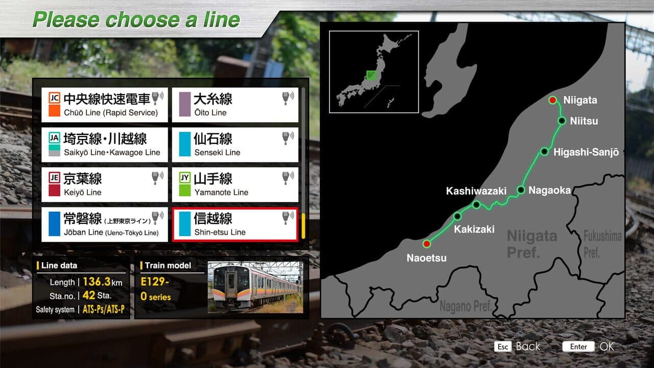 JR EAST Train Simulator: Shin-etsu Line (Naoetsu to Niigata) E129-0 series thumbnail 2