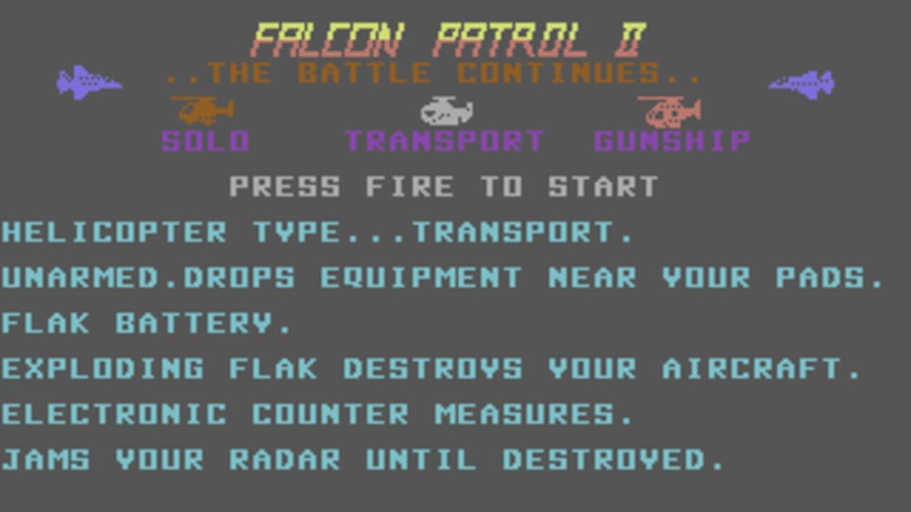 Falcon Patrol II screenshot 1