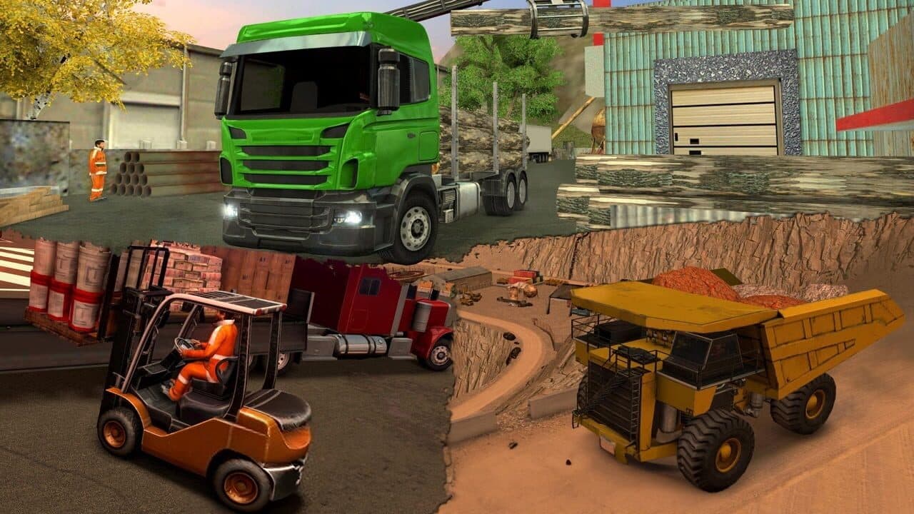 Big Vehicle Simulator Games Bundle: Truck Farming Flight Construction Bus Ship thumbnail 4
