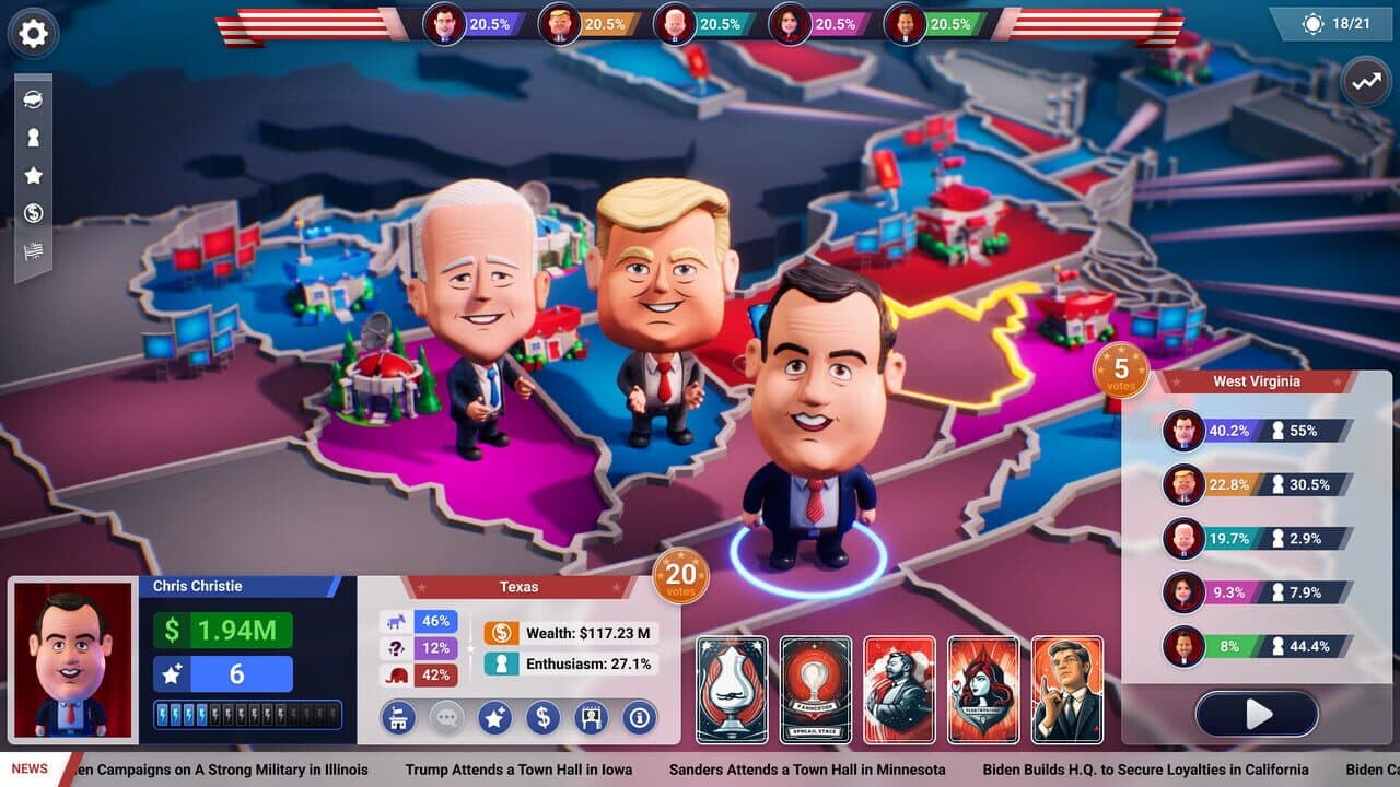 The Political Machine 2024: Cabinet of Curiosities screenshot 1