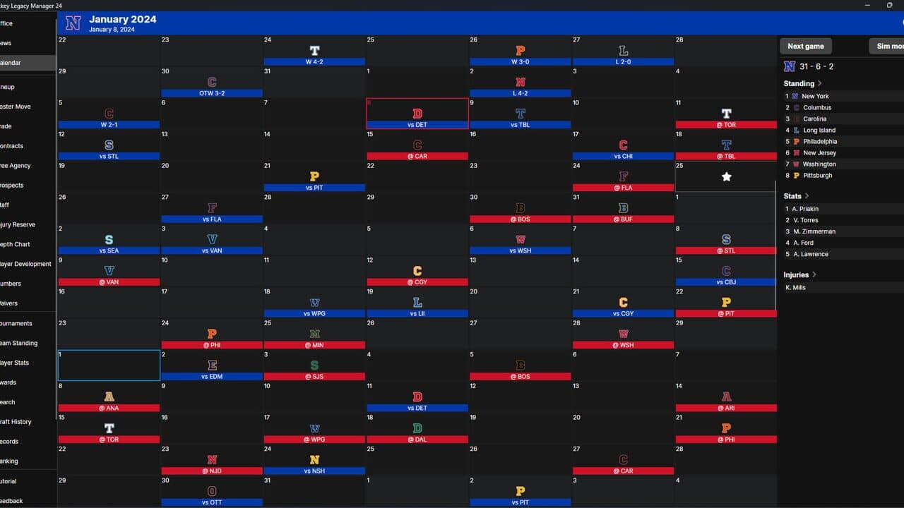 Hockey Legacy Manager 24 screenshot 1