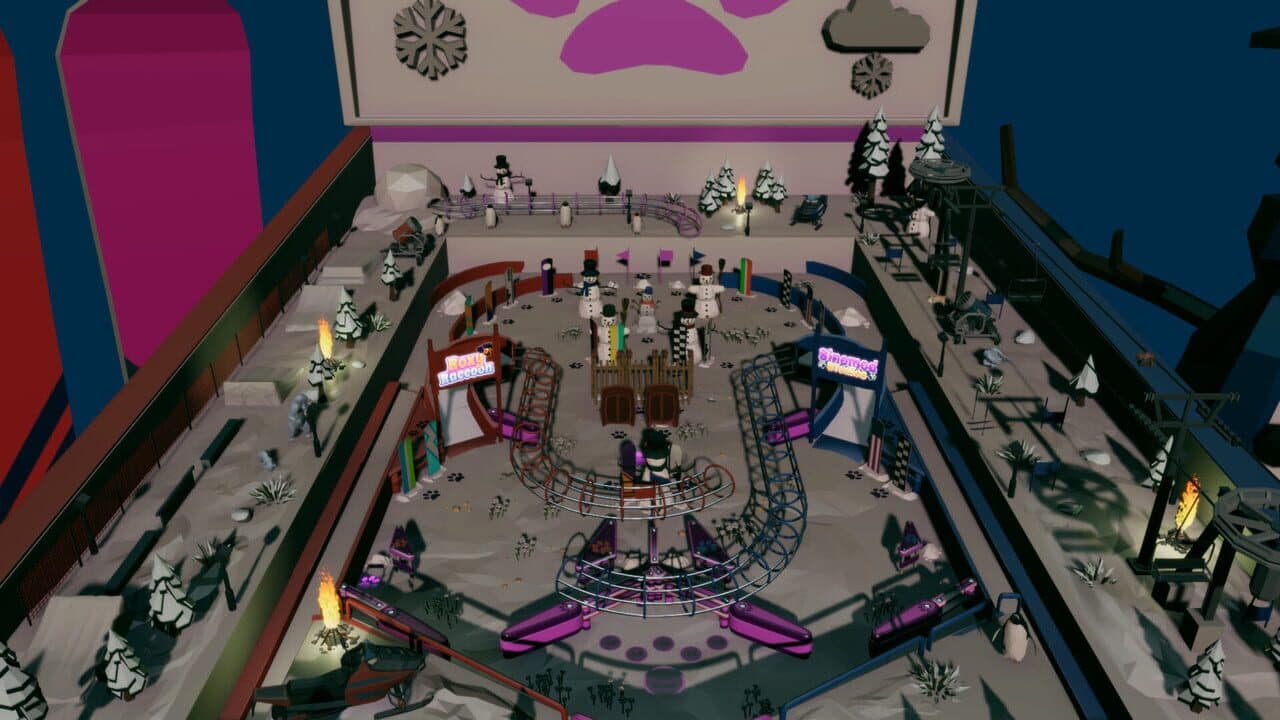 Roxy Raccoon's Pinball Panic: Winter Whimsy screenshot 1