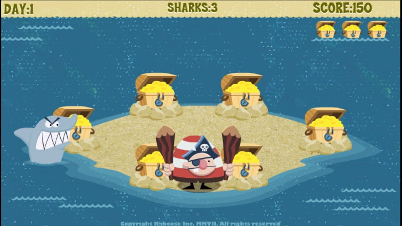 Aargh! the Pirate in… Shark Attack Smackdown! screenshot 1