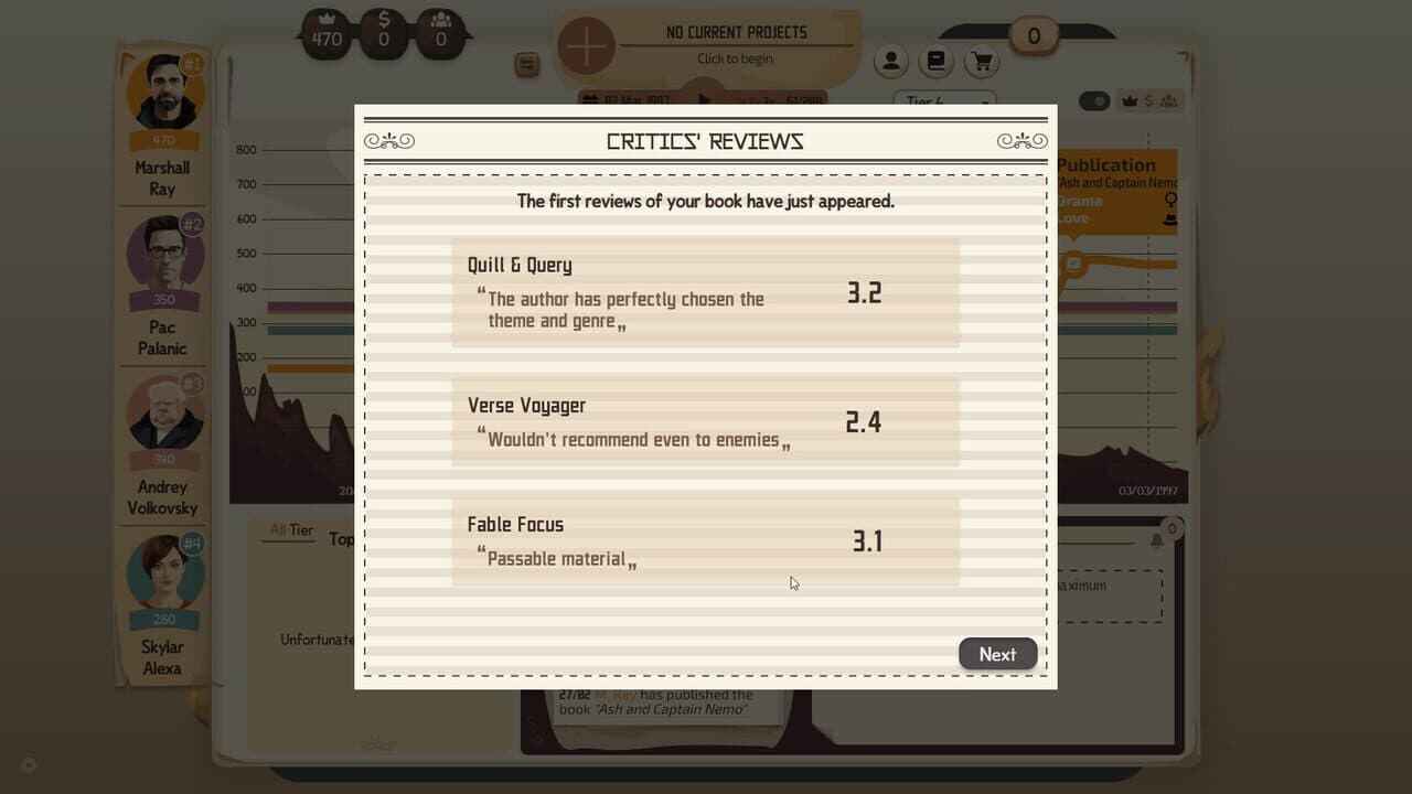 Writer's Rush screenshot 1