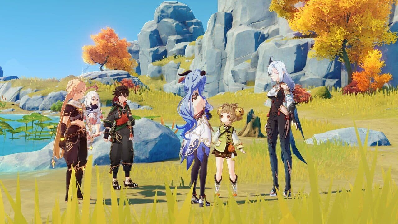 Genshin Impact: Vibrant Harriers Aloft in Spring Breeze screenshot 1