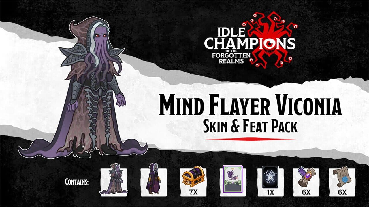Idle Champions: Mind Flayer Viconia Skin & Feat Pack screenshot 1
